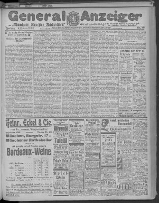 Münchner neueste Nachrichten Freitag 14. Februar 1902