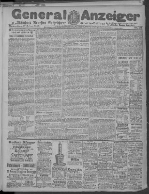 Münchner neueste Nachrichten Donnerstag 27. Februar 1902