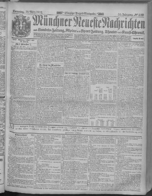 Münchner neueste Nachrichten Sonntag 30. März 1902