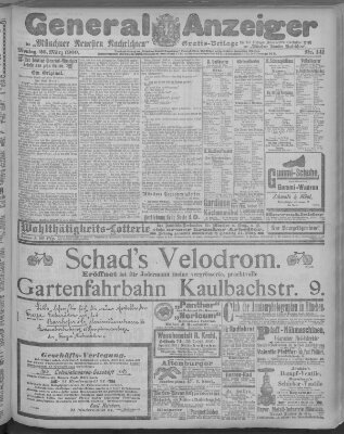 Münchner neueste Nachrichten Montag 26. März 1900