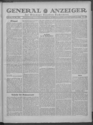 Münchner neueste Nachrichten Samstag 30. November 1929