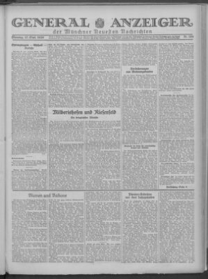 Münchner neueste Nachrichten Dienstag 17. September 1929