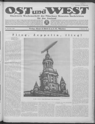 Ost und West (Münchner neueste Nachrichten) Samstag 15. November 1924