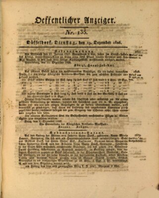 Amtsblatt für den Regierungsbezirk Düsseldorf Dienstag 19. Dezember 1826