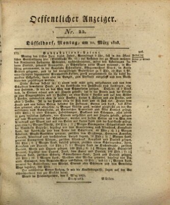 Amtsblatt für den Regierungsbezirk Düsseldorf Montag 10. März 1828