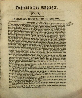 Amtsblatt für den Regierungsbezirk Düsseldorf Dienstag 24. Juni 1828