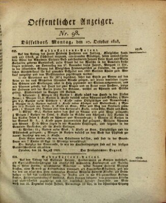 Amtsblatt für den Regierungsbezirk Düsseldorf Montag 27. Oktober 1828
