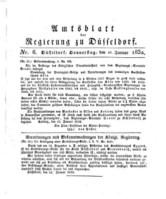 Amtsblatt für den Regierungsbezirk Düsseldorf Donnerstag 26. Januar 1832