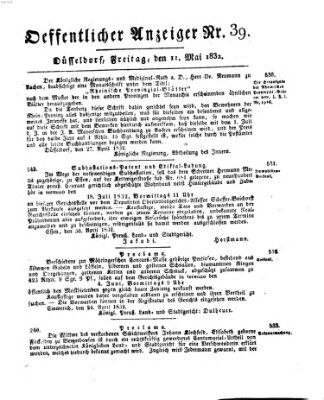 Amtsblatt für den Regierungsbezirk Düsseldorf Freitag 11. Mai 1832