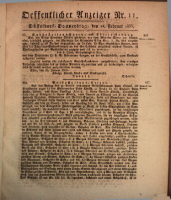 Amtsblatt für den Regierungsbezirk Düsseldorf Donnerstag 12. Februar 1835