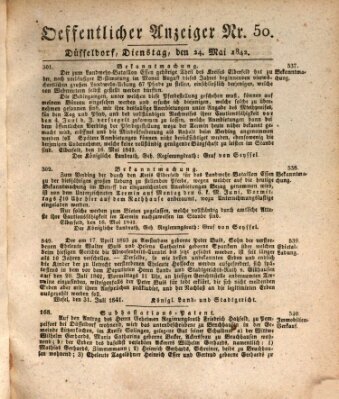 Amtsblatt für den Regierungsbezirk Düsseldorf Dienstag 24. Mai 1842