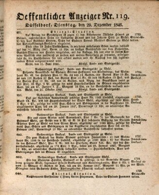 Amtsblatt für den Regierungsbezirk Düsseldorf Dienstag 29. Dezember 1846