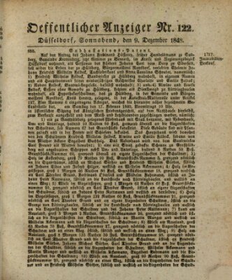 Amtsblatt für den Regierungsbezirk Düsseldorf Samstag 9. Dezember 1848