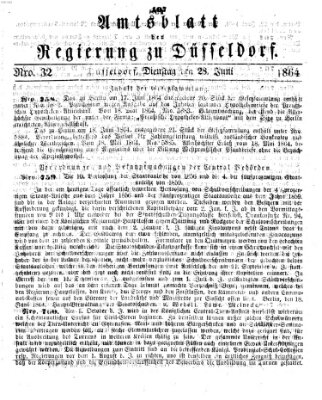 Amtsblatt für den Regierungsbezirk Düsseldorf Dienstag 28. Juni 1864