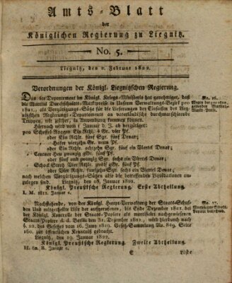 Amts-Blatt der Preußischen Regierung zu Liegnitz Samstag 2. Februar 1822