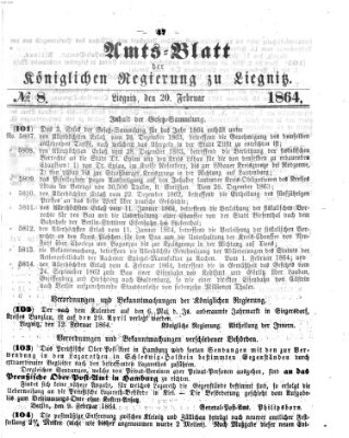 Amts-Blatt der Preußischen Regierung zu Liegnitz Samstag 20. Februar 1864