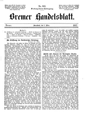 Bremer Handelsblatt Samstag 2. März 1867