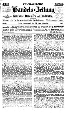 Preußische Handelszeitung Samstag 27. Juni 1868