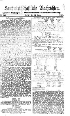 Preußische Handelszeitung Freitag 19. Juni 1868