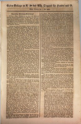 Allgemeines Organ für Handel und Gewerbe und damit verwandte Gegenstände Sonntag 7. Mai 1837