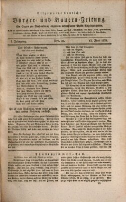 Allgemeine deutsche Bürger- und Bauern-Zeitung (Bauern-Zeitung aus Frauendorf) Montag 13. Juni 1831