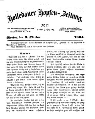 Allgemeine Hopfen-Zeitung Montag 3. Oktober 1864
