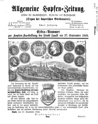 Allgemeine Hopfen-Zeitung Sonntag 27. September 1868