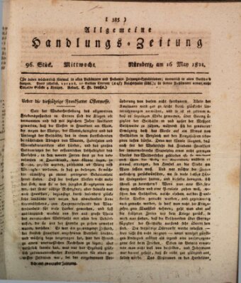 Allgemeine Handlungs-Zeitung Mittwoch 16. Mai 1821