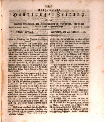 Allgemeine Handlungs-Zeitung Freitag 24. Januar 1823