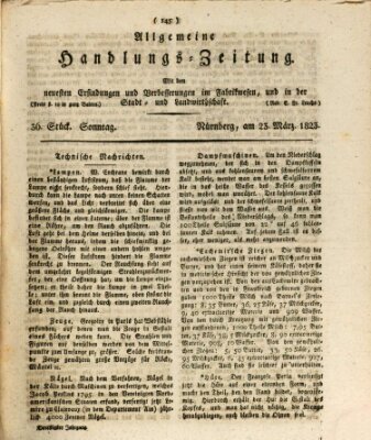Allgemeine Handlungs-Zeitung Sonntag 23. März 1823