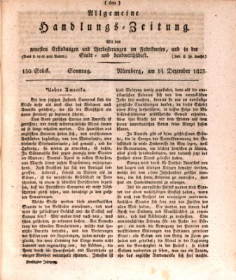 Allgemeine Handlungs-Zeitung Sonntag 14. Dezember 1823