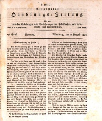 Allgemeine Handlungs-Zeitung Sonntag 8. August 1824