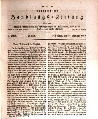 Allgemeine Handlungs-Zeitung Freitag 21. Januar 1825