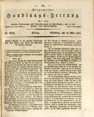 Allgemeine Handlungs-Zeitung Freitag 26. Mai 1826