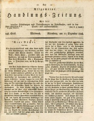 Allgemeine Handlungs-Zeitung Mittwoch 10. Dezember 1828