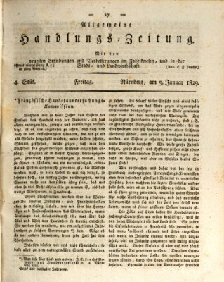 Allgemeine Handlungs-Zeitung Freitag 9. Januar 1829