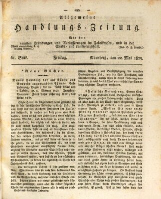 Allgemeine Handlungs-Zeitung Freitag 22. Mai 1829