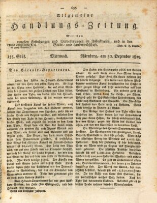 Allgemeine Handlungs-Zeitung Mittwoch 30. Dezember 1829