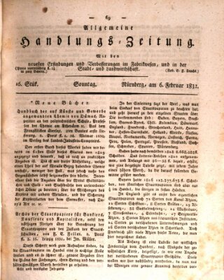 Allgemeine Handlungs-Zeitung Sonntag 6. Februar 1831