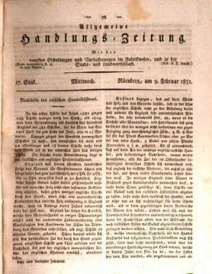 Allgemeine Handlungs-Zeitung Mittwoch 9. Februar 1831