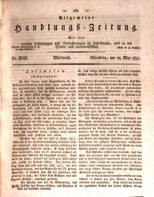 Allgemeine Handlungs-Zeitung Mittwoch 25. Mai 1831