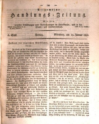 Allgemeine Handlungs-Zeitung Freitag 13. Januar 1832