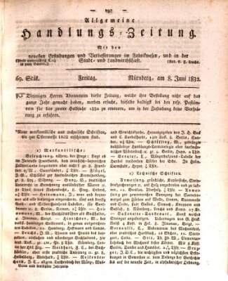 Allgemeine Handlungs-Zeitung Freitag 8. Juni 1832