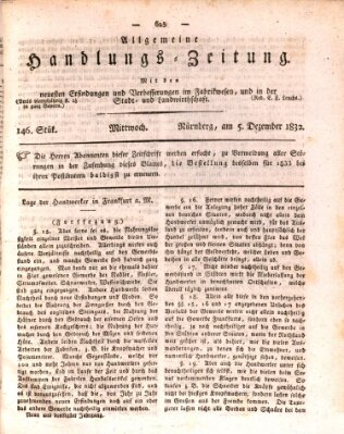 Allgemeine Handlungs-Zeitung Mittwoch 5. Dezember 1832
