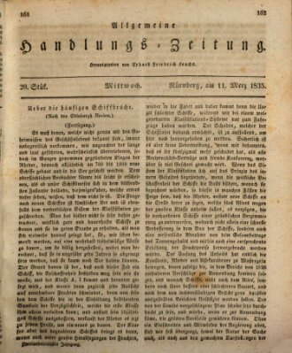 Allgemeine Handlungs-Zeitung Mittwoch 11. März 1835