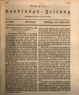 Allgemeine Handlungs-Zeitung Mittwoch 8. März 1837