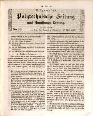 Allgemeine polytechnische Zeitung und Handlungs-Zeitung (Allgemeine Handlungs-Zeitung) Donnerstag 7. März 1844