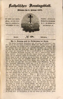 Katholisches Sonntagsblatt Sonntag 9. Februar 1851