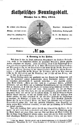 Katholisches Sonntagsblatt Sonntag 5. März 1854