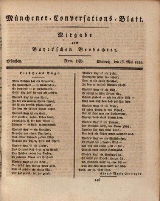Münchener Conversations-Blatt (Bayer'scher Beobachter) Mittwoch 26. Mai 1830